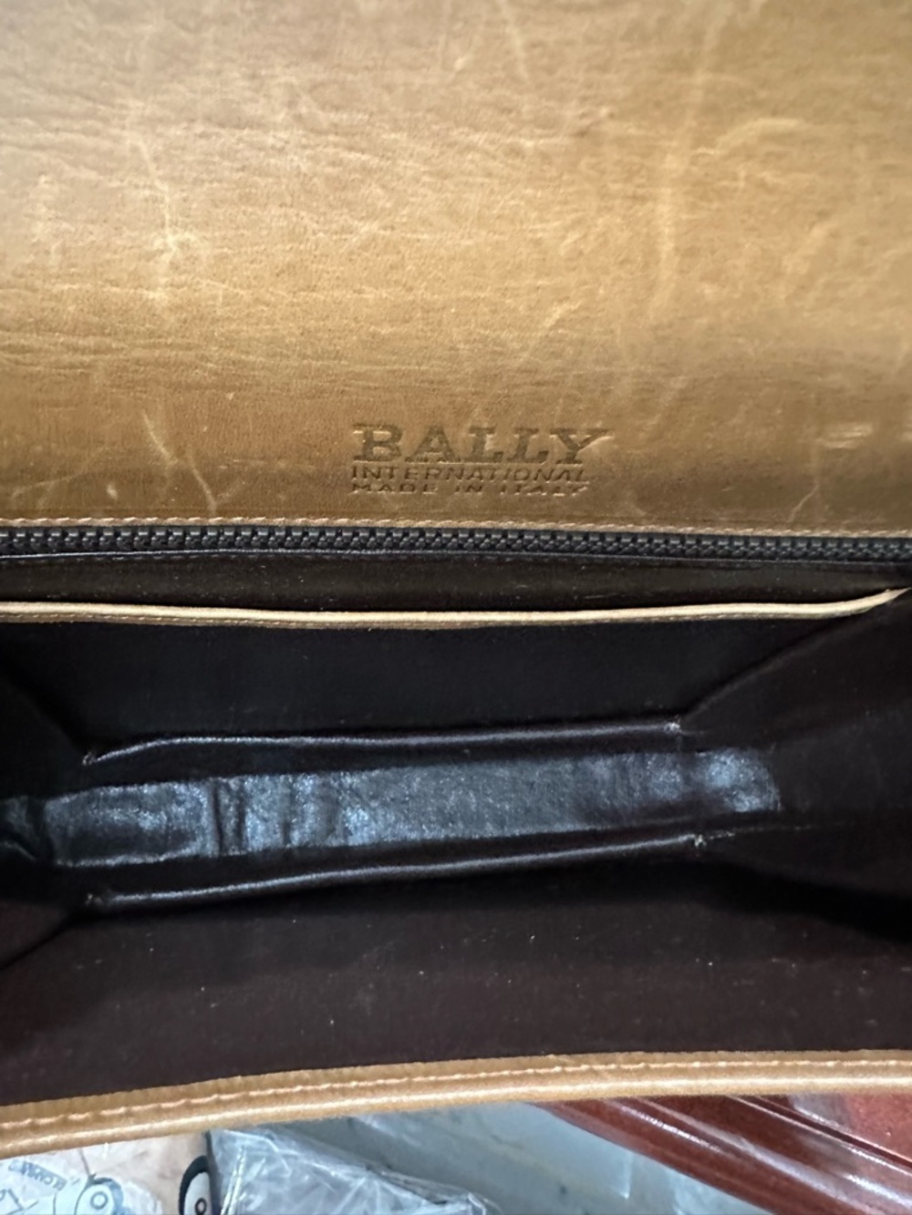 Vintage Bally International Canvas Leather Shoulder Bag 70s 80s w/ Box Dust Bag - Picture 13 of 14